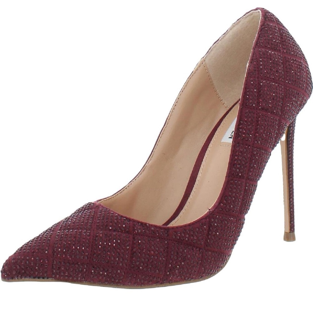 Steve Madden Womens Vala-Q Pumps Burgandy SZ 6